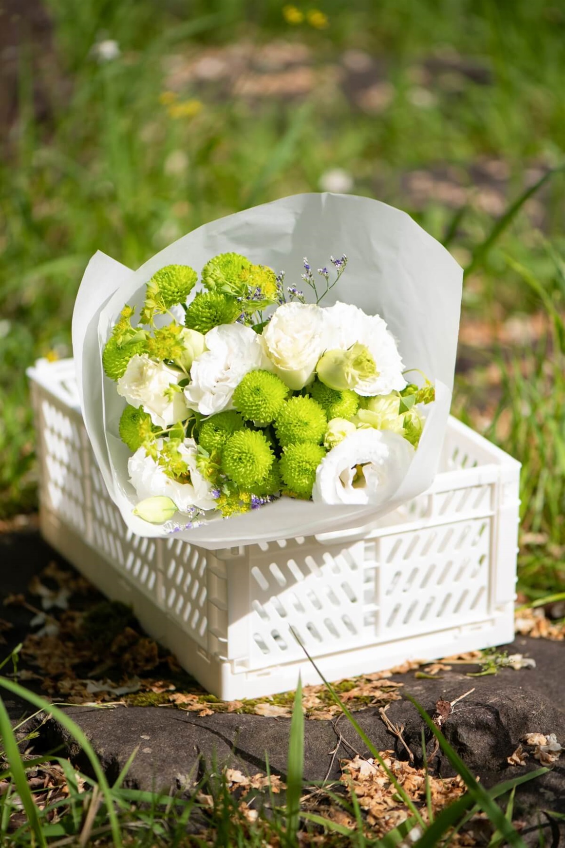 【フラワーロス削減】御供　1対　花材セット　S　花瓶セット